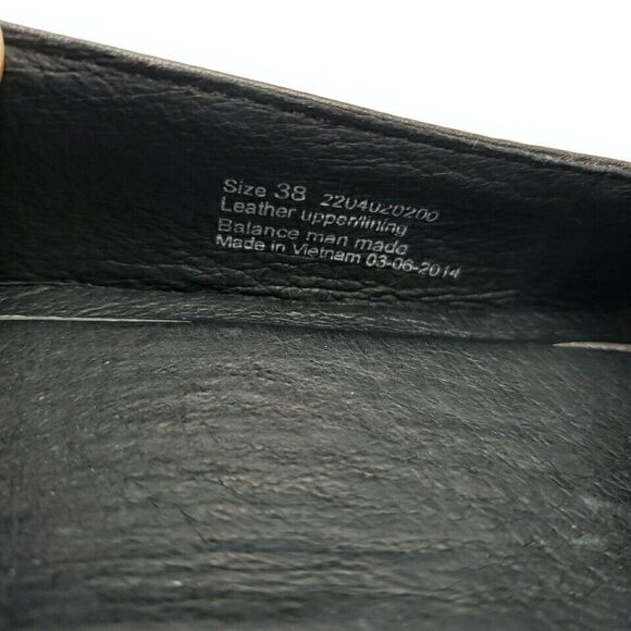 Dansko Debra Black Nappa Leather Wedge Slip On Comfort Loafer Memory Foam Sz 38 - Picture 12 of 16